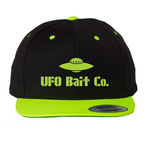Alien Green UFO BAIT CO. Snapback