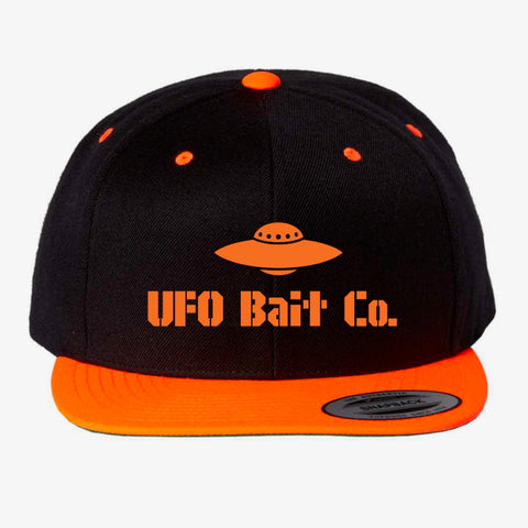 Black/Orange UFO BAIT CO. Snapback