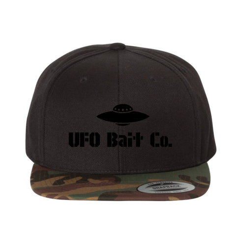 Camo/Black UFO BAIT CO. Snapback